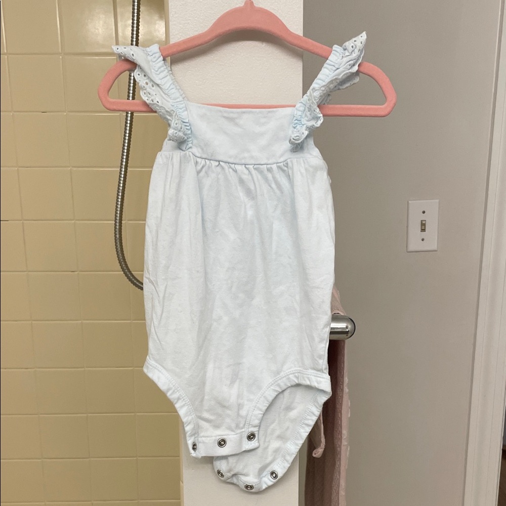 Carter's Light Blue Ruffled One Piece